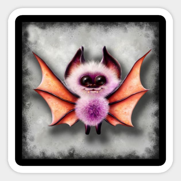 The bat is a vampire Sticker by NataGruppi